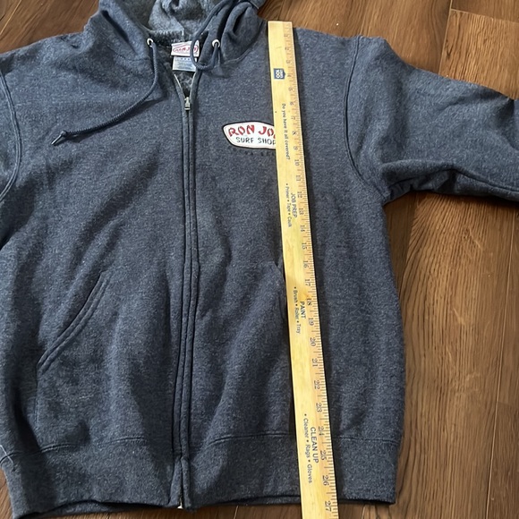 Ron Jon Distressed Custom Surfboards Surf Shop hoodie Cocoa Beach full zip - Picture 12 of 16